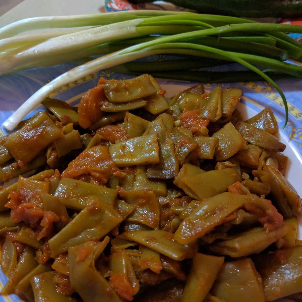 *Frozen* Vegan Green Beans (Lubieh Bzeit)